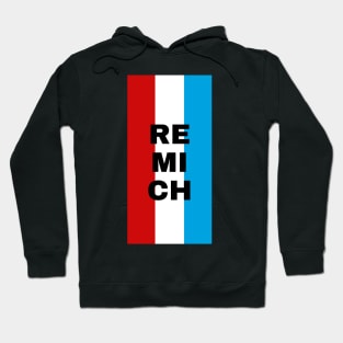 Remich City in Luxembourg Flag Vertical Hoodie